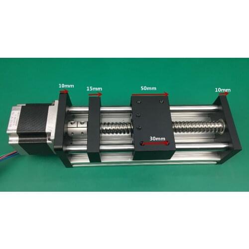 GGP ballscrews 1204 1605 1610 700mm Ball Screw Slide Rail Linear Motion Guide Moving Table+1pc Nema 23 motor 57 Stepper Motor