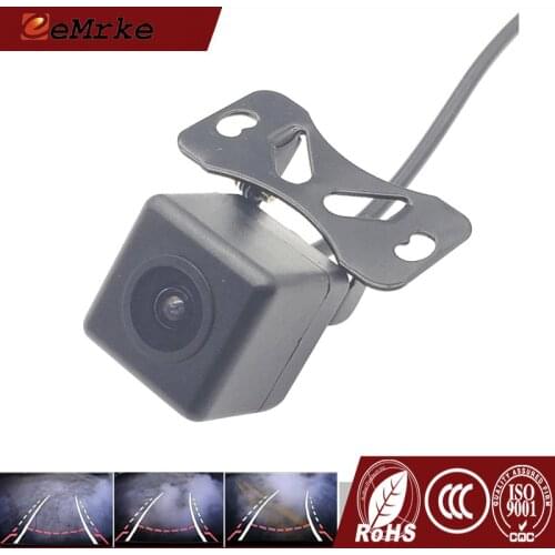 EEMRKE Universal Car Rearview Camera Dynamic Trajectory Parking Line Auto Reverse Rear view Reversing Tracks Camera RCA NTSC