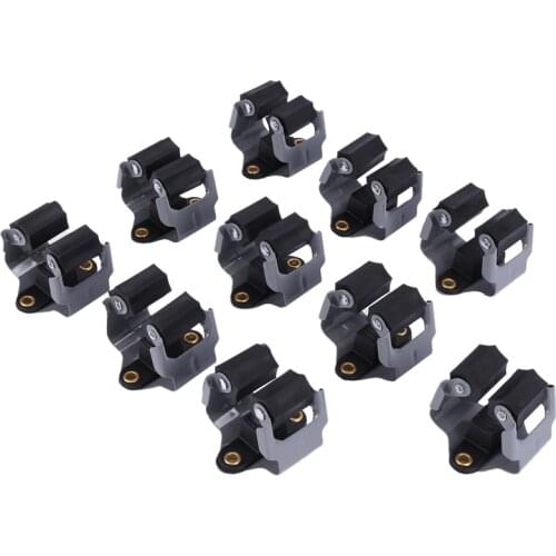 10pcs Broom Hanger Mop and Broom Holder Broom Organizer Grip Clips Wall Mounted Garden Storage Rack with Screws
