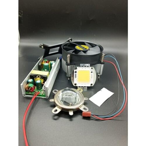 100W 100Watt High Power White LED Light + Heatsink Cooler+100W LED Driver