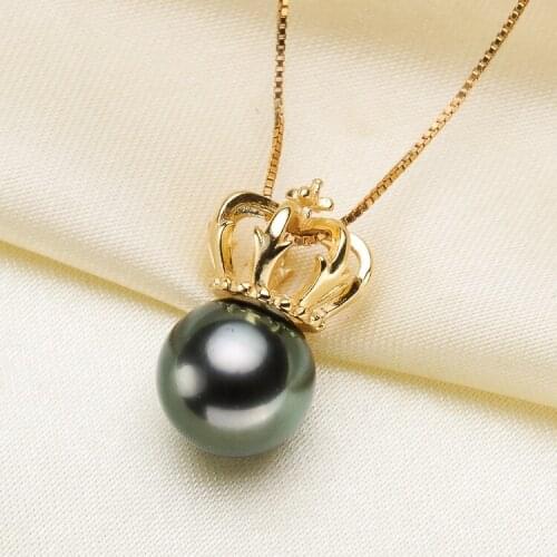2 COLOR Crown Pendant Base Mountings Findings Jewelry Settings Parts for Pearls Beads Stones Crystal Agate Coral, 10pcs/lot
