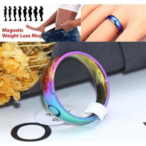 2Pcs Stainless Steel Magnetic For Weight Loss Ring Slimming Tools Fitness Reduce Weight Ring Women Body Slim Care