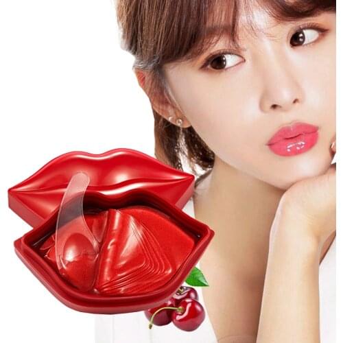 20pcs Cherry Moisturizing Lip Mask Repairing Nourishing Anti Dry Crack Fine Anti-chapped Depth Replenishment Lip Care Skin Care