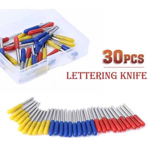 30Pcs Cricut Blades Durable Replacement Cutting Blades Practical Cricut Explore Air 2 Blade Cutting Plotter 30/45/60 Degrees