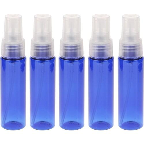 5Pcs 30ml Plastic Fine Mist Spray Bottles Refillable Makeup Sprayer for Cosmetic Liquid Essential Oil Cleaning Solutions