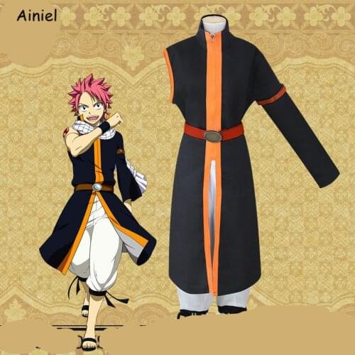 Anime Fairy Tail Cosplay Jacket Scarf Women Men Winter Black White Etherious Natsu Dragneel Long Scarf Neckwear Costume Party