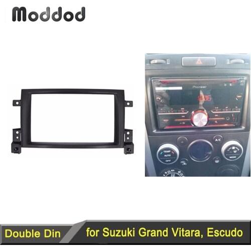 Double Din Fascia Car Radio Panel for Suzuki Grand Vitara III Stereo Dash DVD CD GPS Trim Kit Installation Refit Frame Bezel