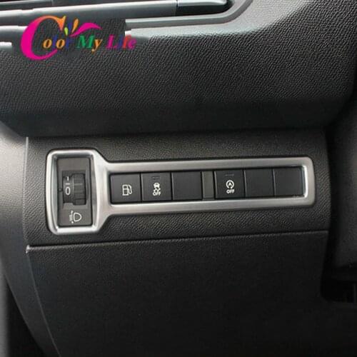 Car Fog Light Switch Panel Decorative Frame Gas Knob Circle Sticker Fit for Peugeot 408 308 308S Accessories