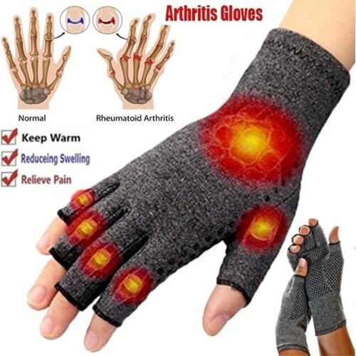 1 Pair WorthWhile Compression Arthritis Gloves Wrist Support Cotton Joint Pain Relief Hand Brace Women Men Therapy Wristband