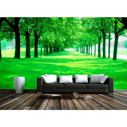Customize any size of high-definition silent wooden walkway photo decorative murals for kitchen living room and dining room