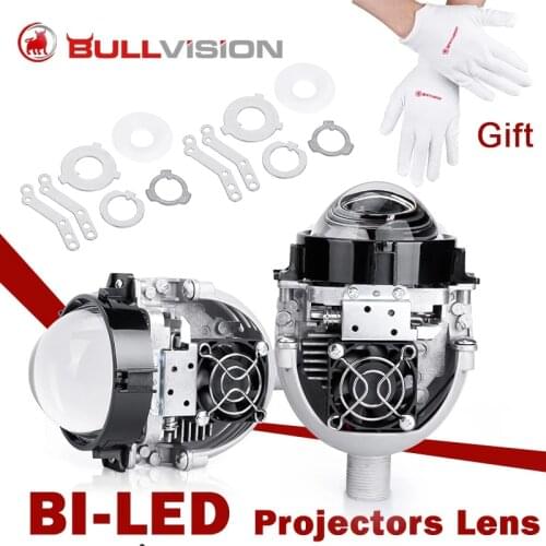 3.0'' Bi-led Projector LED H4 Hi/Lo Beam Lenses 6000K Bright White H7 H1 9005 9006 Light Headlight 70W For Car Accessories KQ