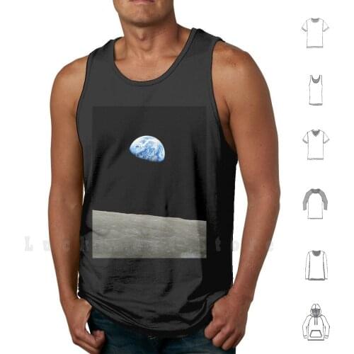 Pale Blue Dot tank tops vest sleeveless Earth Moon Palebluedot Blue Planet Space Apollo Astronaut Stars Night Nerd