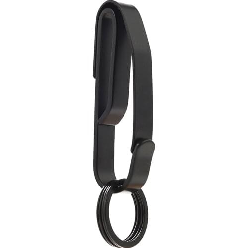 Stainless Steel Key Chain EDC Outdoor Hanging Buckles Clasp Carabiner Waist Belt Camping Portable Outdoor Elements