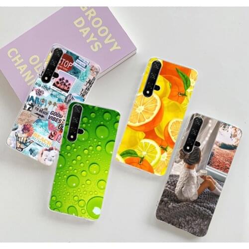 For Huawei Nova 5T Cases Soft TPU Cute Back Silicone Phone Cover For Huawei Nova 5T Nova5T 5 T YAL-L21 6.26'' Fundas Case Bumper