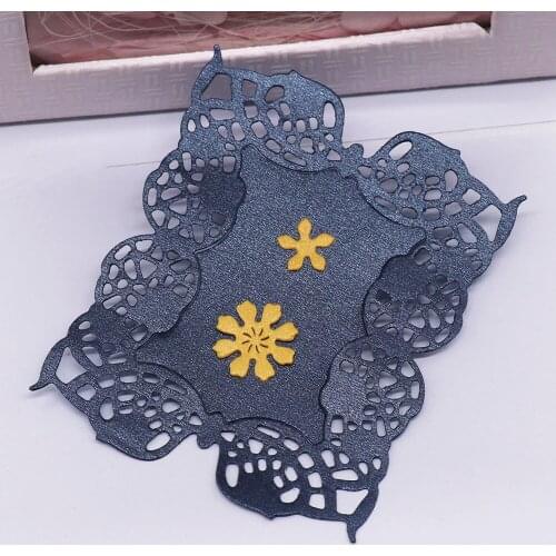 Flower Frame Metal Cutting Dies DIY Scrapbooking Album Paper Cards Decorative Crafts Embossing Making Template Stencil Dies