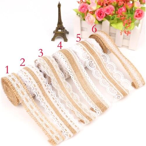 1Meter/lot 25mm Natural Jute Burlap Rolls Hessian Ribbon Rustic Vintage Wedding Decor Hessian Lace Jute Roll DIY Supplies