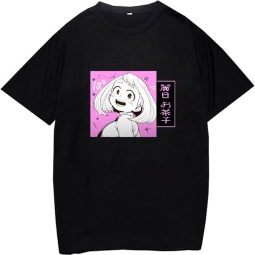 Hipster Women T-Shirt My Hero Academia Anime Breathable Casual and Funny Top Short Sleeve Round Neck Summer Kawaii Tees