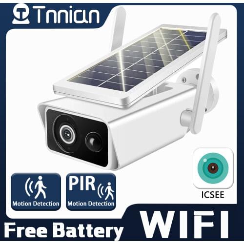 1080P HD Solar IP Security Camera with PIR Motion Sensor Outdoor Two Way Audio Wireless Wifi CCTV Video Surveillance Camera