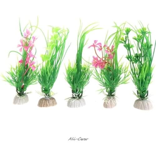 Artificial Plastic Aquarium Plants Grass Background Fish Tank Decoration Aquarium Ornament