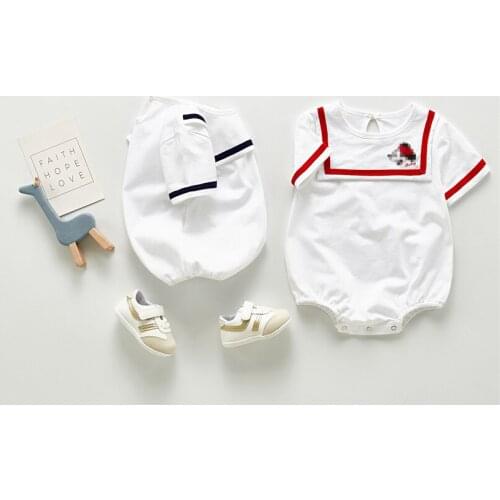 Cartoon newborn baby boys short sleeve romper cartoon mouse design infant kids jumpsuit for girls overalls children pajamas suit