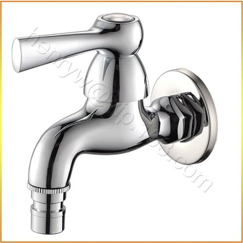 L15597 - Luxury Wall Mounted Chrome Color Brass Bibcock