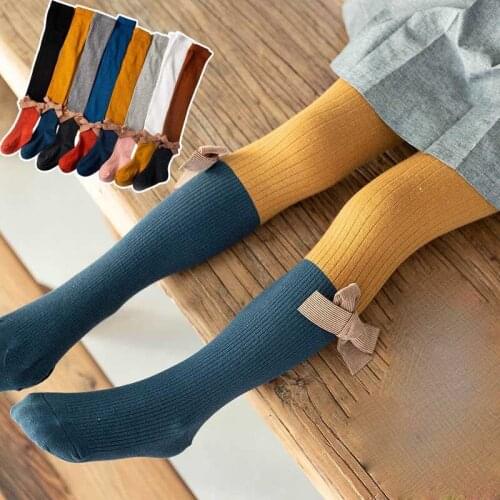 90-135cm New Girls' Leggings Childrens Pantyhose Two-Color Outer Wear Middle and Small Kids Integrated Pants