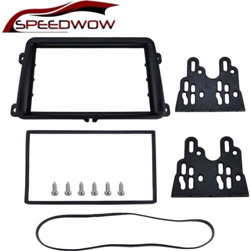 SPEEDWOW Panel 2 Din Car Radio Frame Stereo DVD Player Install Trim Panel Kit For Touran Caddy JETTA Golf Tiguan (05-12)
