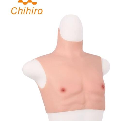 Realistic Fake Muscle Belly Realistic Silicone Artificial Simulation Muscle Man Skin Bodysuit for Male Halloween Costume Party