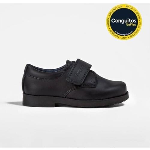 School shoes in navy blue boy with velcro, of Coons