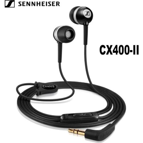 Sennheiser CX400II 3.5mm Wired Stereo Earphones Bass Headset Sport Earbuds Precision HIFI Headphone for iPhone/Samsung/XiaoMi