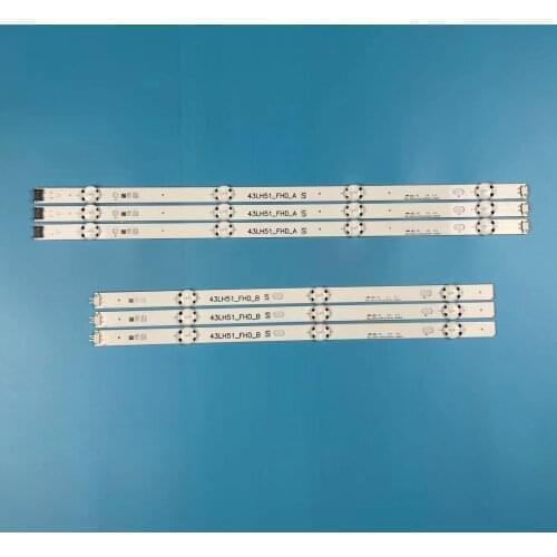 New 6 pcs LED backlight strip for LG 43LH5700 SSC-43inch-FHD-A (B) _ REV02_150925 43LH51-FHD-A 43LH51-FHD-B
