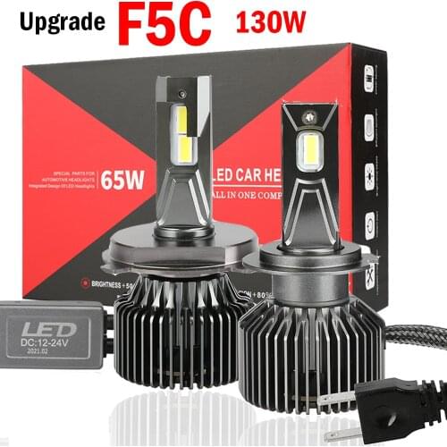 F5C LED HeadLight Bulbs 130W H11 H7 H8 9005 9006 H1 H4 12000Lm 6500K CSP Chips Super Bright CANBUS Car Accessories 12V-24V