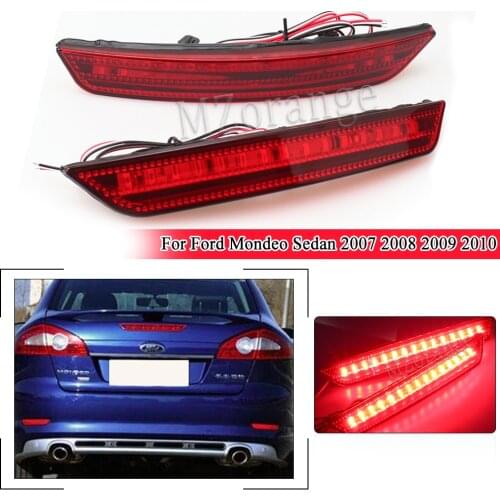 LED Rear Bumper Reflector Brake Light For Ford Mondeo Sedan 2007 2008 2009 2010 Stop Tail Light Fog Lamp