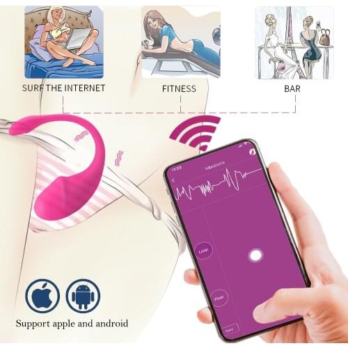 Smart Kegel Balls Exerciser Ben Wa Balls for Pelvic Floor Exercises App Bluetooth Remote Bladder Control Massager for Women