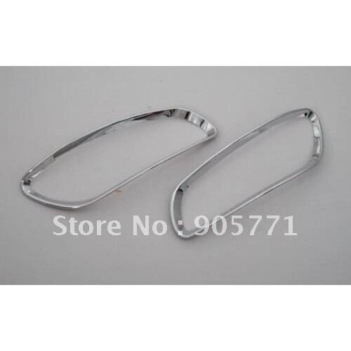 High Quality free shipping Chrome Rear Reflector Fog Trim for Hyundai Santa Fe 2010 Up free shipping