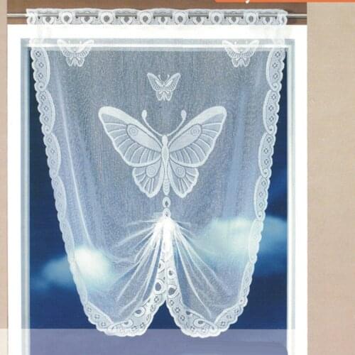 Tie-up Roman Balloon Curtain Tier Cafe Curtain with Pull-up Ribbon for Home Bedroom Kitchen Decoration