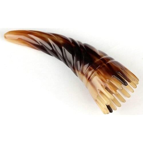 Yak horn comb shampoo men and women home large teeth wide tooth massage acupuncture comb genuine natural pure head meridian comb