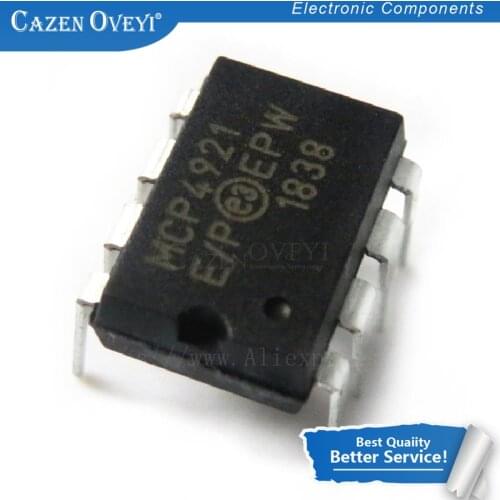 1pcs/lot Digital Analog Converter IC MCP4921-E/P MCP4921 DIP-8 In Stock