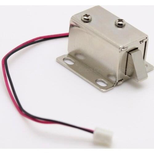 DC 12V Solenoid Electromagnetic Electric Control Cabinet Drawer Lock for DIY Project, Mini Small Size