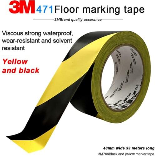 3M 471 Floor marking tape area division warning high temperature shielding adhesive warehouse positioning isolation tape