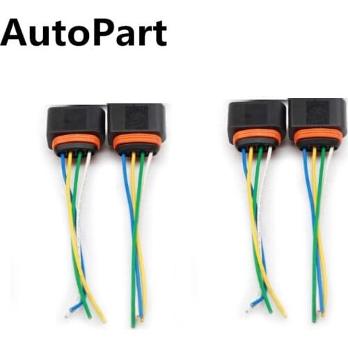 8K0 973 724 4PCS Ignition Coil Connector Harness Plug Wiring For Audi A3 A4 S3 Q5 Q7 R8 VW Jetta Seat Skoda 3.0T 4B0 973 724