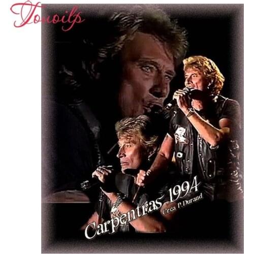 5d diy diamond embroidery Johnny Hallyday 5d diamond painting Cross Stitch full square&round drill Rhinestone mosaic decoration