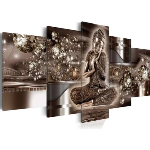 Diamond Mosaic buddha Diy 5D diamond painting Zen Meditation Landscape Diamond Embroidery sale Cross Stitch Hobbies And Crafts