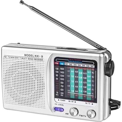 AM/FM/SW Portable Radio Operated for Indoor, Outdoor & Emergency Use Radio with Speaker & Headphone Jack