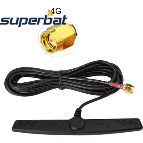 Superbat 4G LTE Antenna 2dBi Omni-directional SMA Male Patch for 4G LTE Wireless Router Remote IP Camera Vehicle Truck RV Motorh