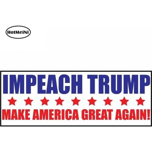 HotMeiNi 13cm x 5cm Auto Car Stickers for IMPEACH TRUMP MAKE AMERICA GREAT AGAIN! Text Decal Waterproof Wall Car Wrap