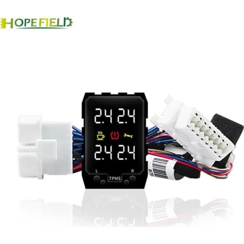 Car OBD TPMS Tire Pressure Monitor Safety System Alarm Unit For Toyota Alphard 2017 2016 Rav4 2015 Siena