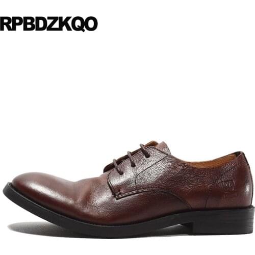 Italian Oxfords Business High Quality Luxury Office Vintage Cow Skin Black Designer Italy Red Dress Handmade Leather Shoes Men