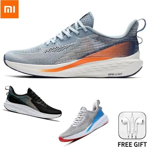 Xiaomi Youpin Casual Shoes Sneakers For Men 2021 Fashion Mesh Lightweight Breathable Male Flying Woven Running Shoes Size 39-44