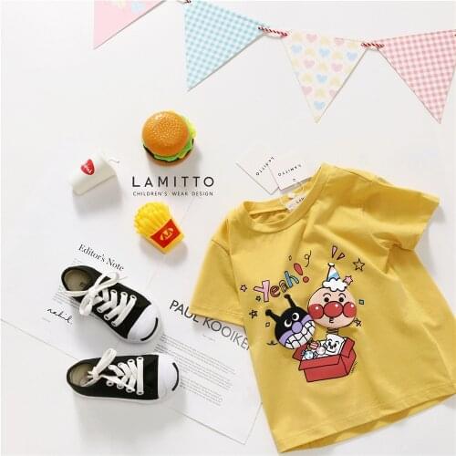 Tonytaobaby Summer New Boys and Girls Cute Cartoon Character Three-dimensional Printing T-shirt